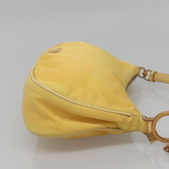 PRADA Shoulder Bag Nylon Yellow Gold - Picture 5 of 12